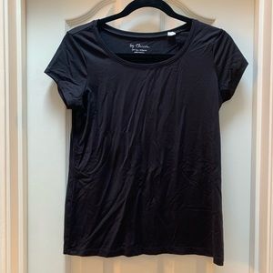 Chico's Black Short Sleeve Shirt, Size 0 (XS)